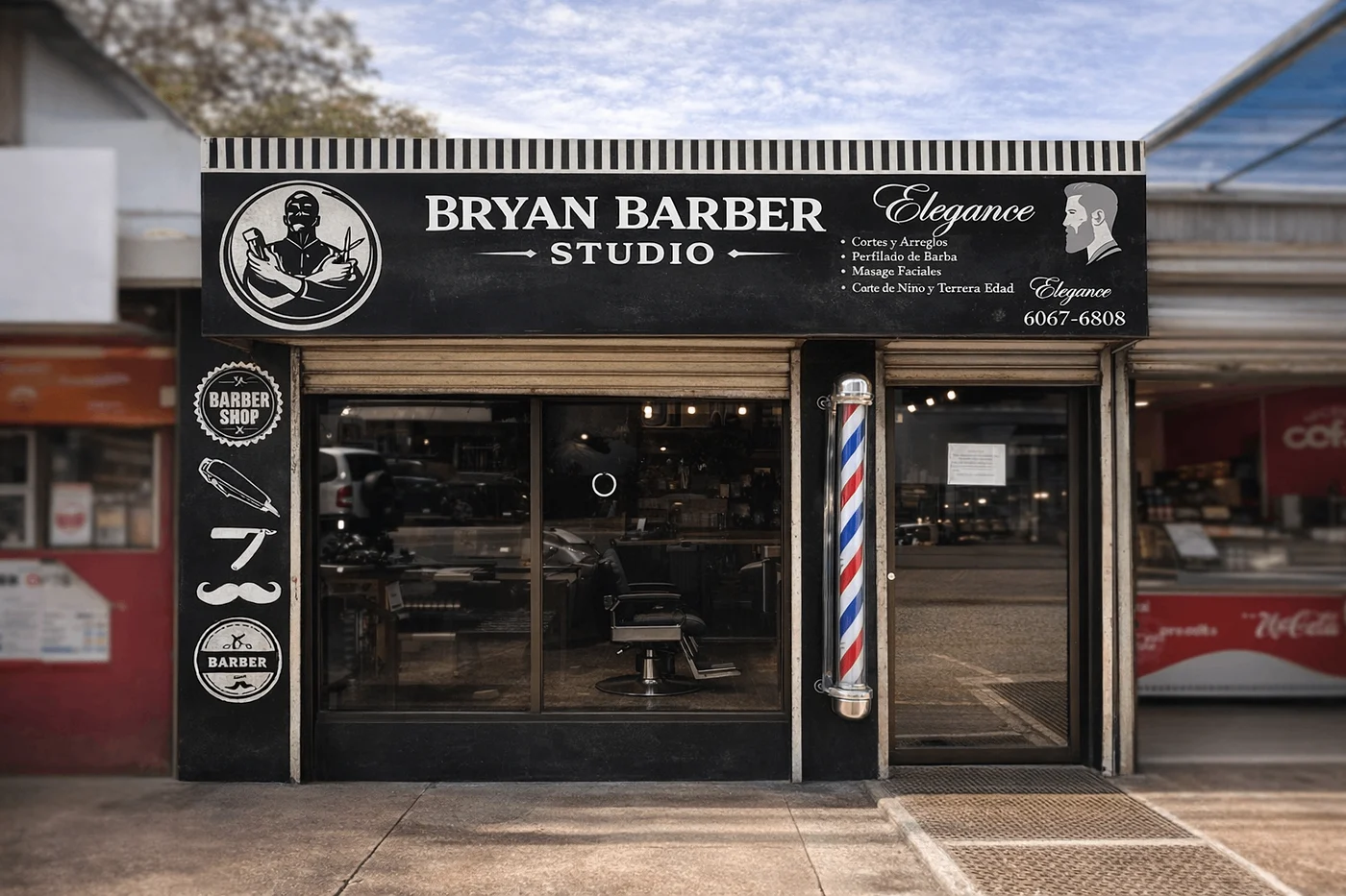 Fachada de Bryan Barber Shop en Villarreal