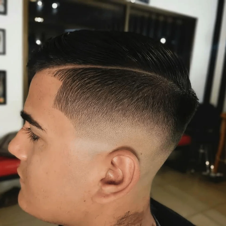 Fade with precise lines and a polished finish