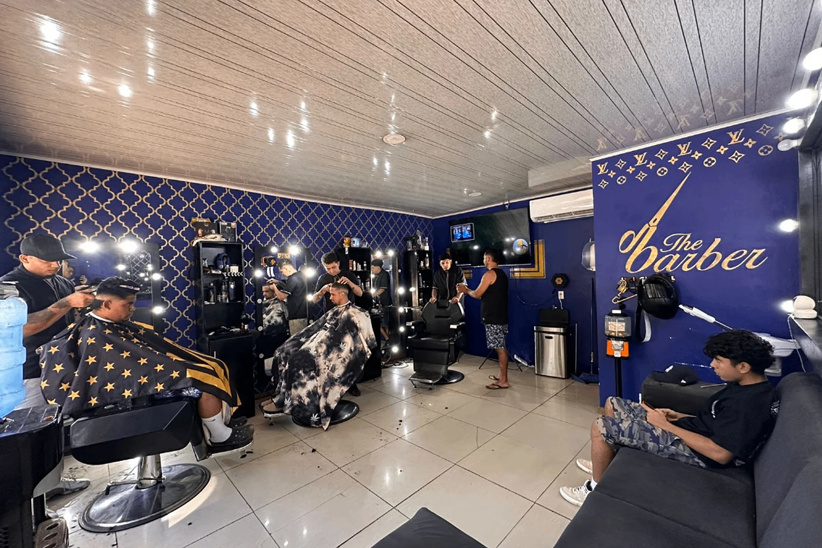 Interior of Bryan Barber studio in Villarreal